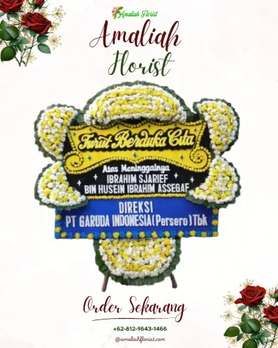 Papan Bunga Duka di Lidah Kulon