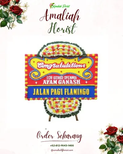 Bunga Papan Congratulation di Lidah Kulon